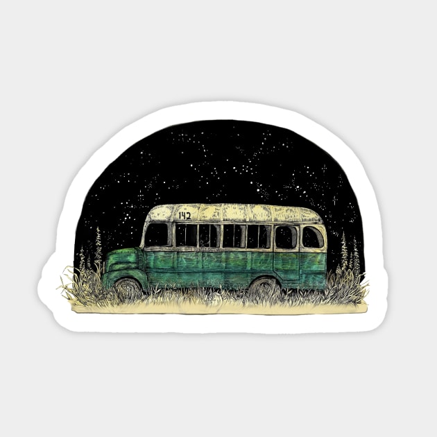 Magic Bus - Into The Wild Sticker by chrystakay